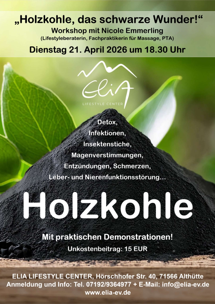 Workshop: "Holzkohle, das schwarze Wunder!" am 21.04.26 um 18.30 Uhr 